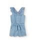 Macação denim para menina