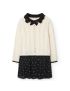 Vestido tricot combinado 