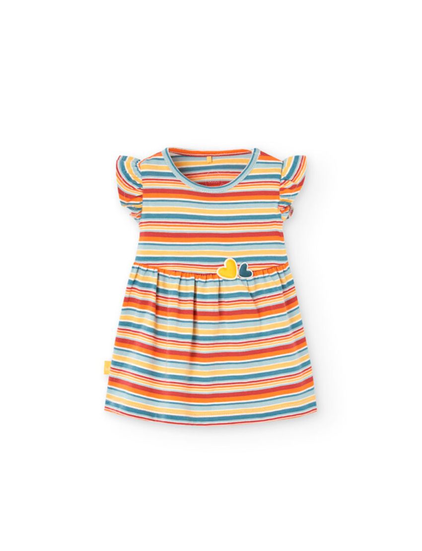 Vestido Malha Riscas Bobo