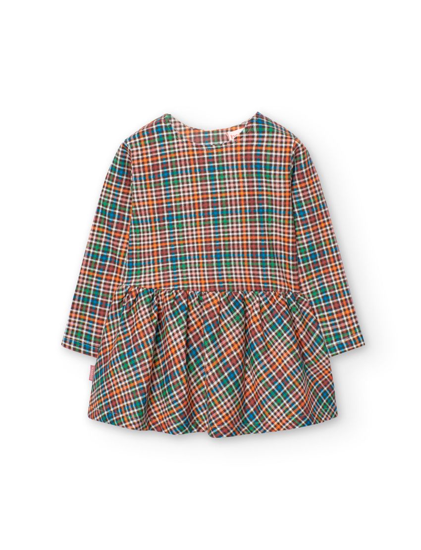 Vestido malha quadros do 