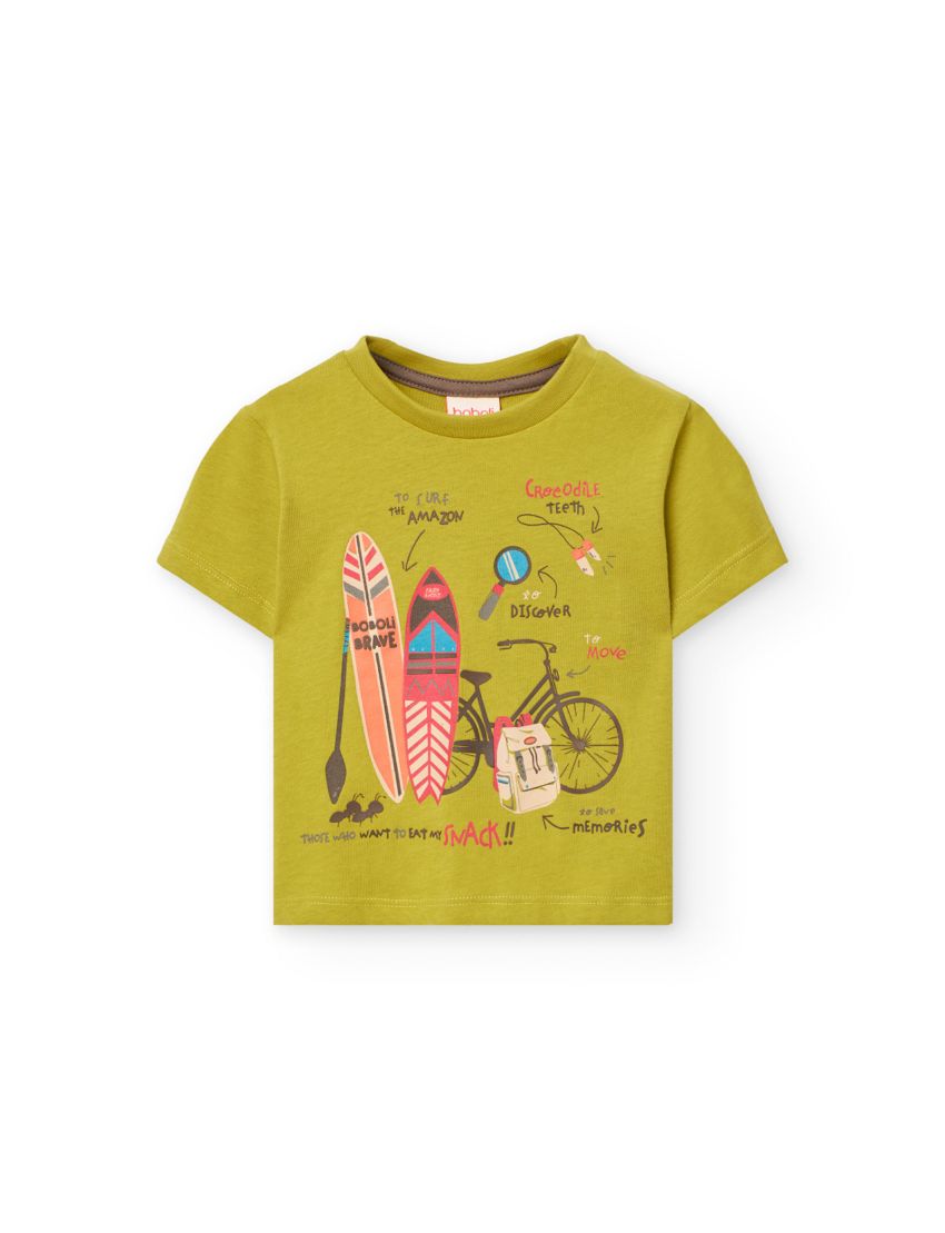 T-shirt Verde Menino Bobo
