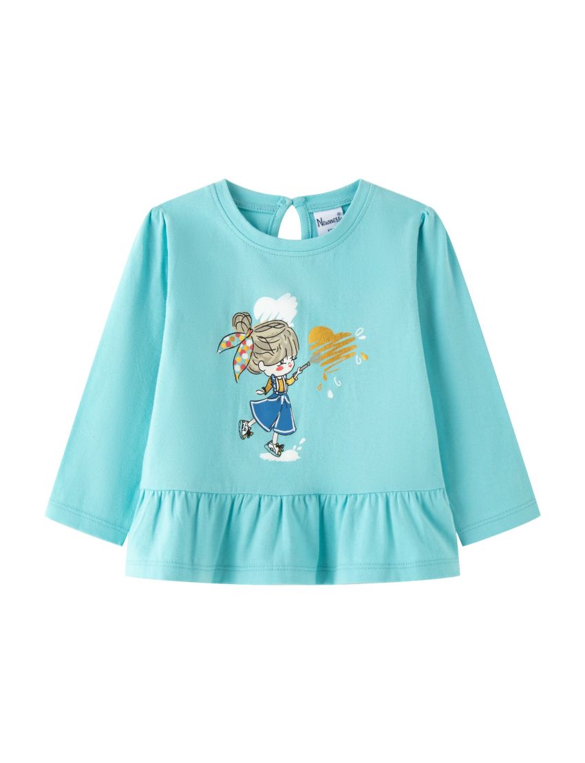 CAMISETA CON VOLANTE DE B