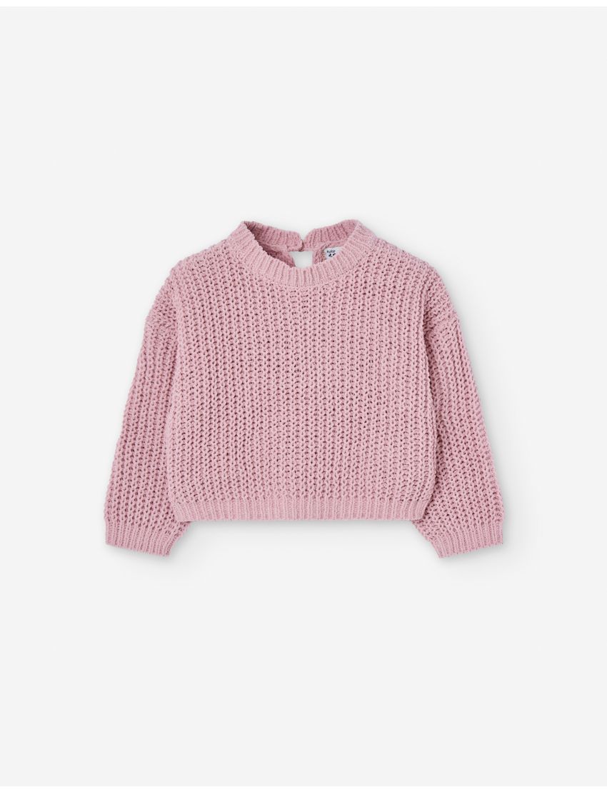  Camisola Tricotada Rosa