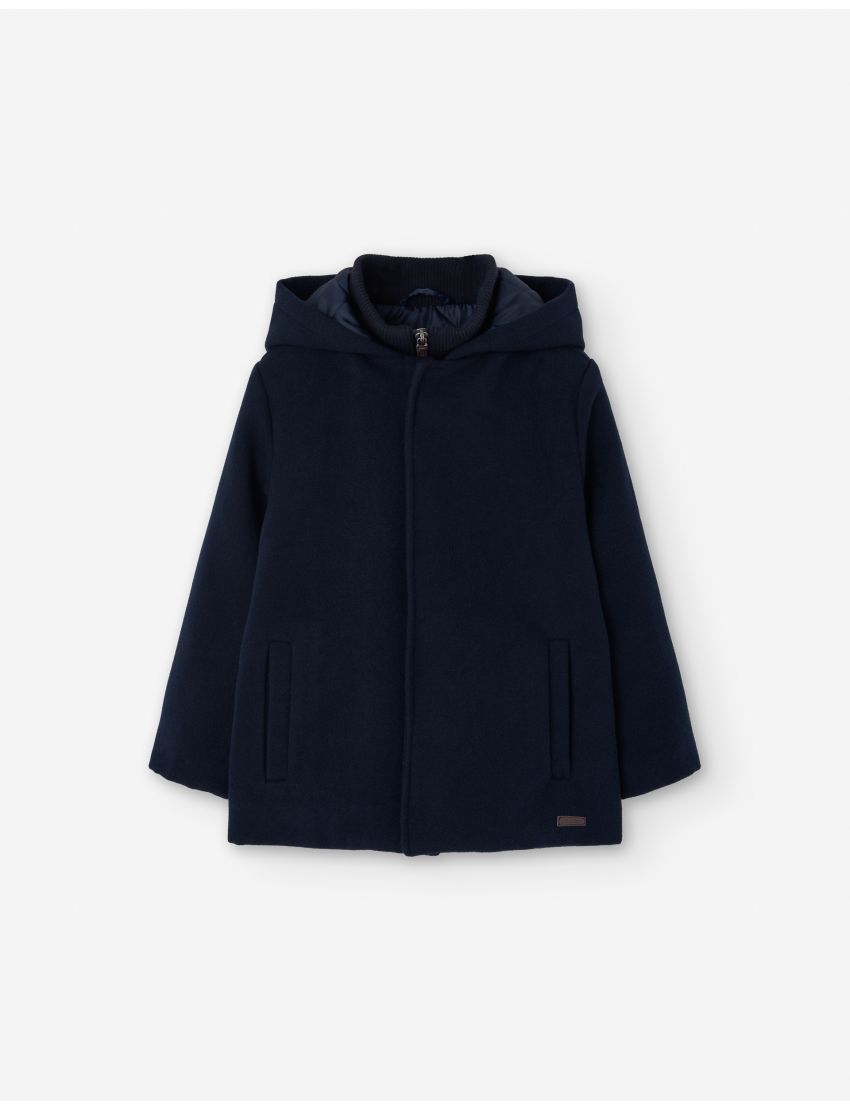 Casaco Flanela Azul Marin