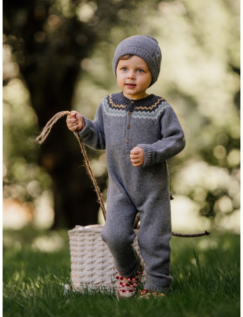 Macacão padrão Jacquard