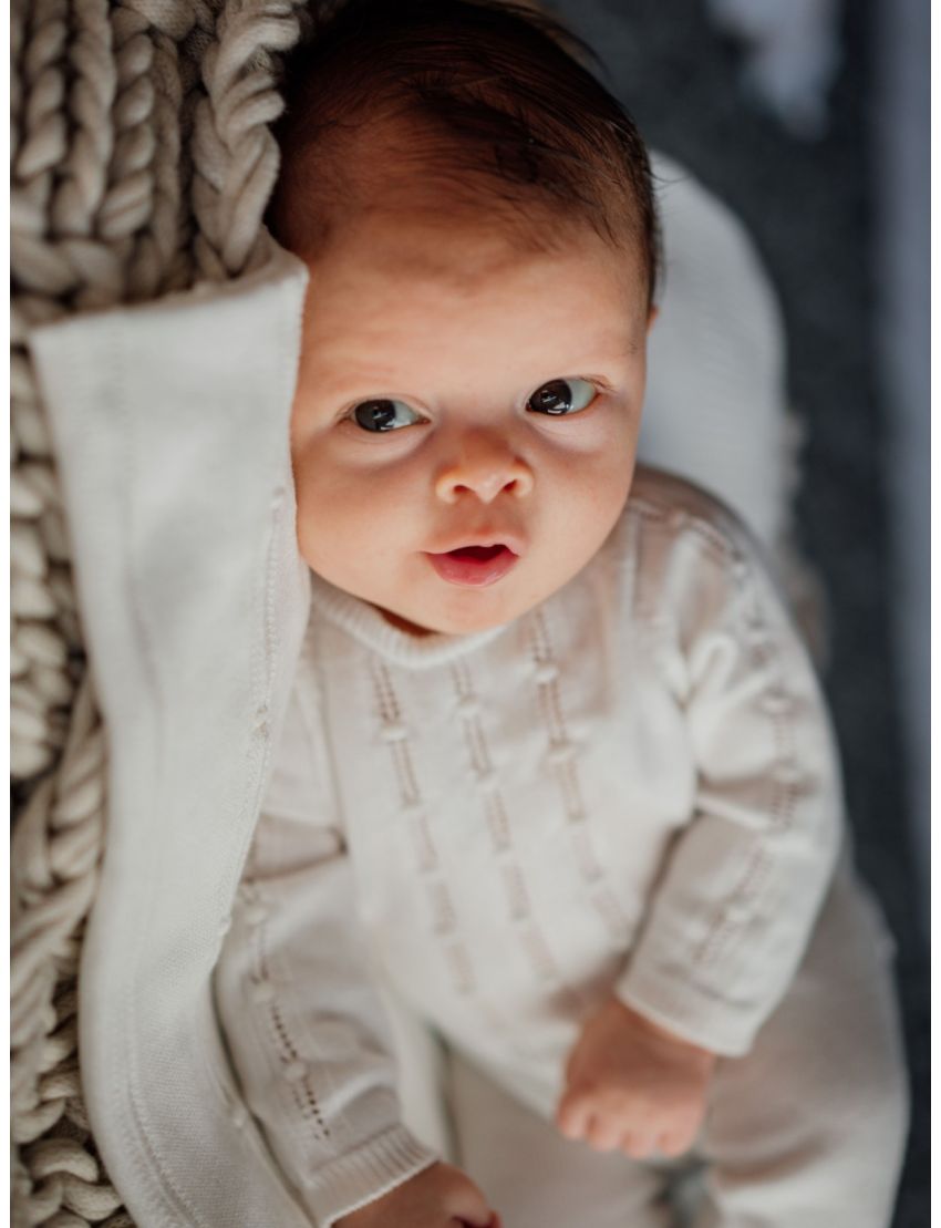 Babygrow tricotado em alg